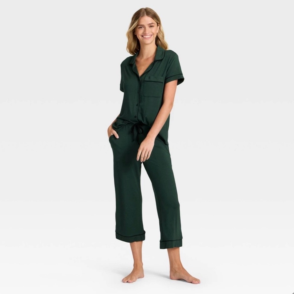 Auden Dark Green pajama lounge set size XS
